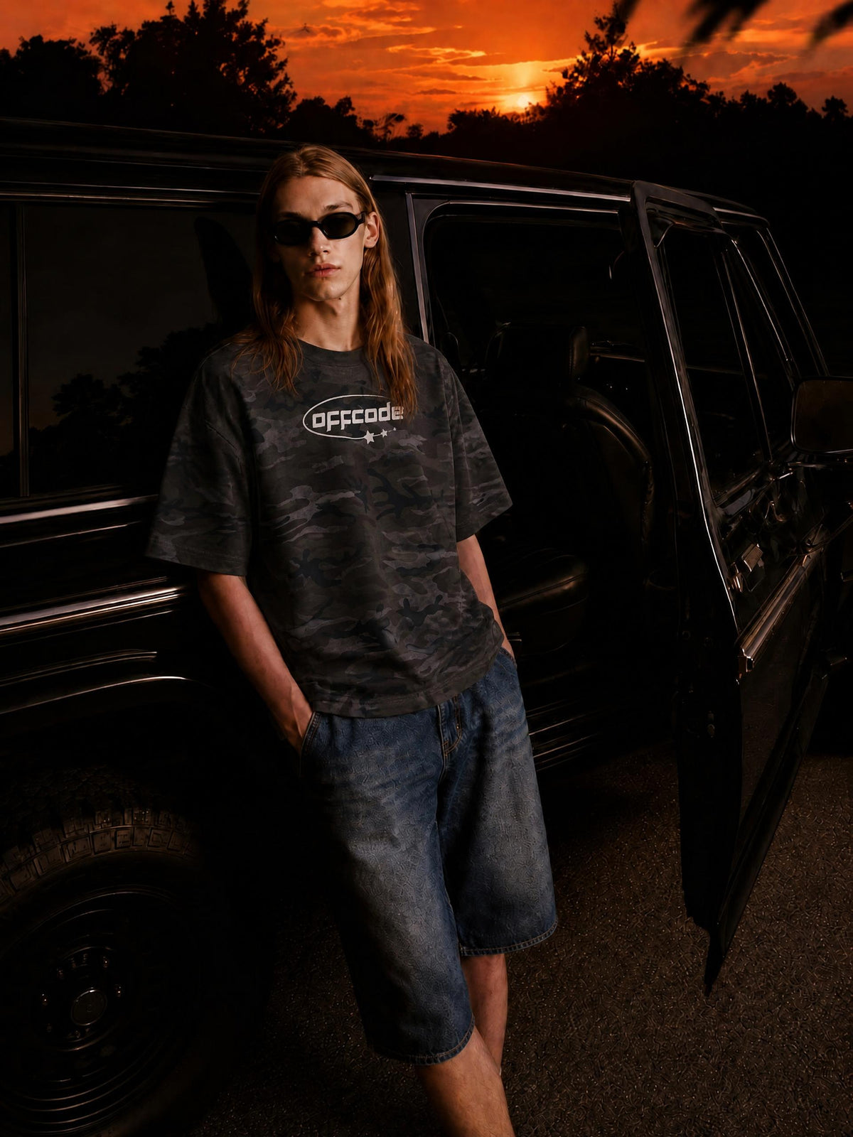 Unisex Camo Boxy T-Shirt
